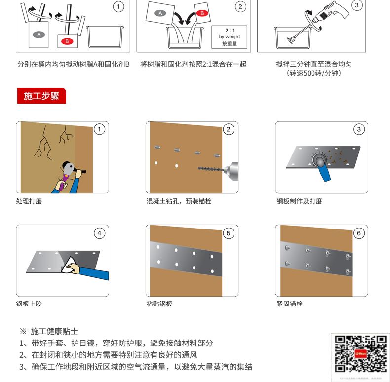 包钢穆棱粘钢加固施工过程